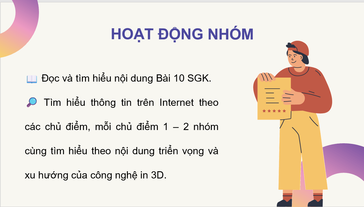 Giáo án điện tử Chuyên đề Công nghệ 11 Kết nối tri thức Bài 10: Triển vọng và xu hướng phát triển công nghệ in 3D | PPT Chuyên đề Công nghệ 11