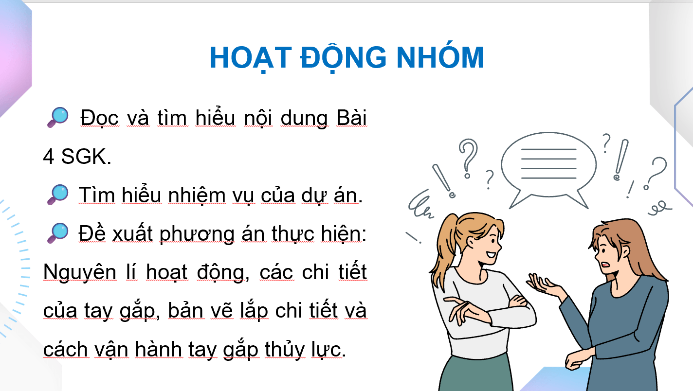 Giáo án điện tử Chuyên đề Công nghệ 11 Kết nối tri thức Bài 4: Dự án: Thiết kế và chế tạo tay gắp thuỷ lực | PPT Chuyên đề Công nghệ 11