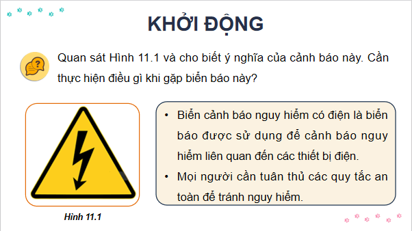 Giáo án điện tử Công nghệ 12 Kết nối tri thức Bài 11: An toàn điện | PPT Công nghệ 12