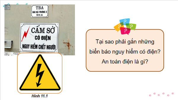 Giáo án điện tử Công nghệ 12 Kết nối tri thức Bài 11: An toàn điện | PPT Công nghệ 12