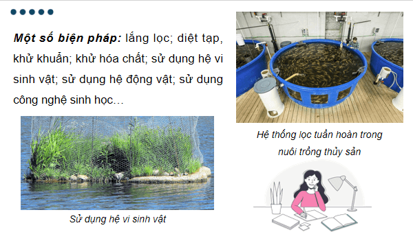 Giáo án điện tử Công nghệ 12 Kết nối tri thức Bài 12: Biện pháp xử lí môi trường nuôi thuỷ sản | PPT Công nghệ 12