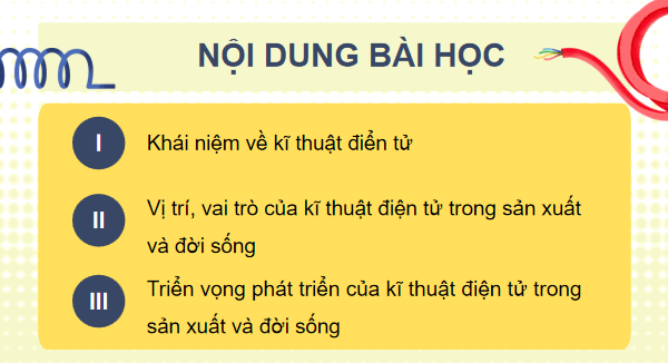 Giáo án điện tử Công nghệ 12 Kết nối tri thức Bài 13: Khái quát về kĩ thuật điện tử | PPT Công nghệ 12