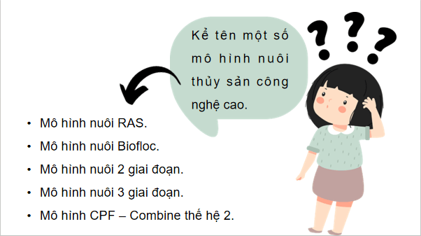 Giáo án điện tử Công nghệ 12 Kết nối tri thức Bài 21: Một số ứng dụng công nghệ cao trong nuôi thuỷ sản | PPT Công nghệ 12