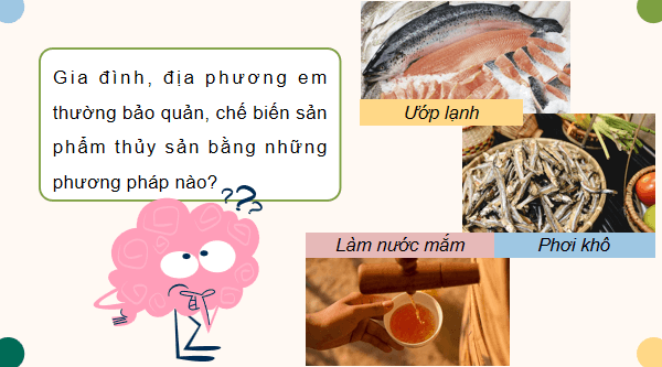 Giáo án điện tử Công nghệ 12 Kết nối tri thức Bài 22: Bảo quản và chế biến sản phẩm thuỷ sản sản | PPT Công nghệ 12