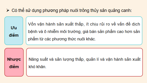 Giáo án điện tử Công nghệ 12 Kết nối tri thức Bài 9: Các nhóm thuỷ sản và một số phương thức nuôi phổ biến | PPT Công nghệ 12