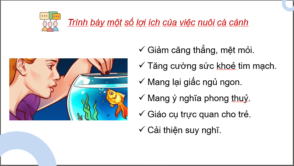 Giáo án điện tử Chuyên đề Công nghệ 12 Kết nối tri thức Bài 13: Dự án: Nuôi cá cảnh | PPT Chuyên đề Công nghệ 12