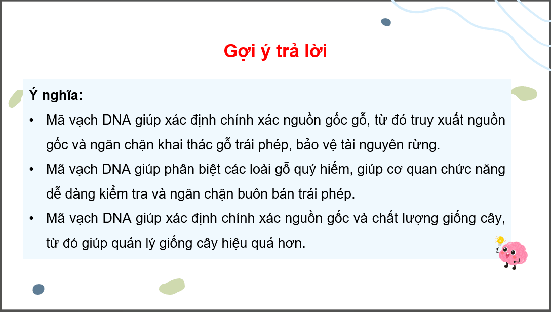 Giáo án điện tử Chuyên đề Công nghệ 12 Kết nối tri thức Bài 4: Ứng dụng mã vạch DNA trong lâm nghiệp | PPT Chuyên đề Công nghệ 12