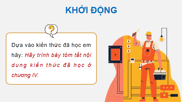 Giáo án điện tử Công nghệ 12 Kết nối tri thức Tổng kết Chương 4 | PPT Công nghệ 12