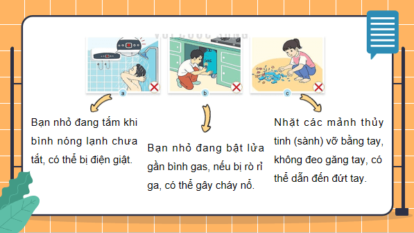 Giáo án điện tử Công nghệ lớp 3 Kết nối tri thức Bài 6: An toàn với môi trường công nghệ trong gia đình | PPT Công nghệ lớp 3