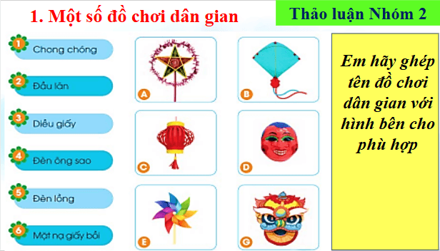 Giáo án điện tử Công nghệ lớp 4 Cánh diều Bài 11: Đồ chơi dân gian | PPT Công nghệ 4