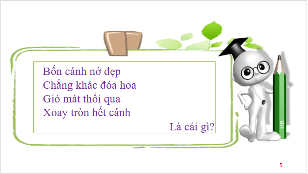 Giáo án điện tử Công nghệ lớp 4 Cánh diều Bài 12: Làm chong chóng | PPT Công nghệ 4