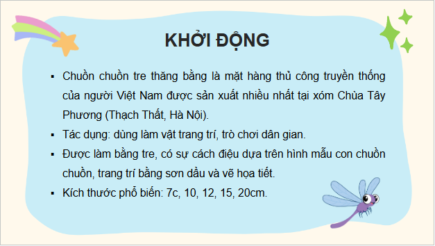 Giáo án điện tử Công nghệ lớp 4 Kết nối tri thức Bài 12: Làm chuồn chuồn thăng bằng | PPT Công nghệ 4