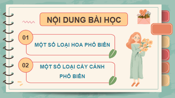 Giáo án điện tử Công nghệ lớp 4 Kết nối tri thức Bài 2: Một số loại hoa, cây cảnh phổ biến | PPT Công nghệ 4