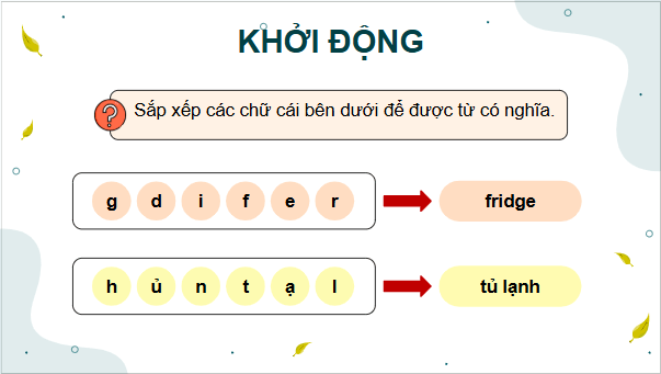 Giáo án điện tử Công nghệ lớp 5 Cánh diều Bài 7: Sử dụng tủ lạnh | PPT Công nghệ 5