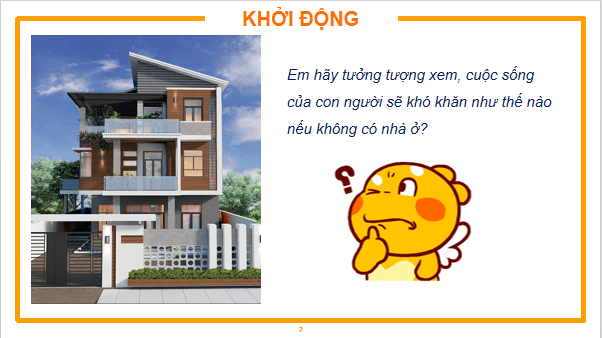 Giáo án điện tử Công nghệ 6 Kết nối tri thức Bài 1: Khái quát về nhà ở | PPT Công nghệ 6