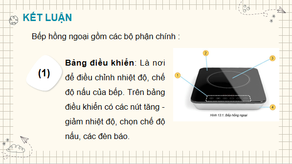 Giáo án điện tử Công nghệ 6 Kết nối tri thức Bài 13: Bếp hồng ngoại | PPT Công nghệ 6