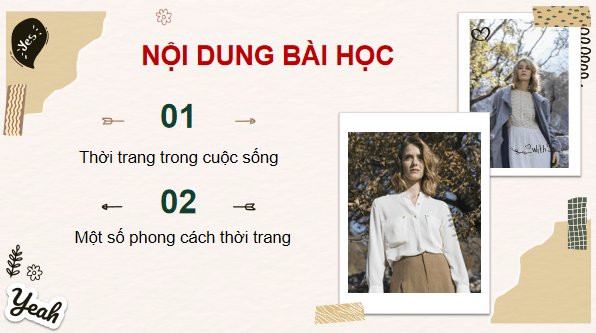 Giáo án điện tử Công nghệ 6 Kết nối tri thức Bài 9: Thời trang | PPT Công nghệ 6