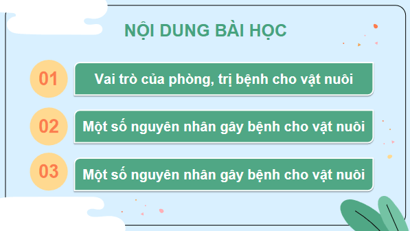 Giáo án điện tử Công nghệ 7 Kết nối tri thức Bài 11: Phòng và trị bệnh cho vật nuôi | PPT Công nghệ 7