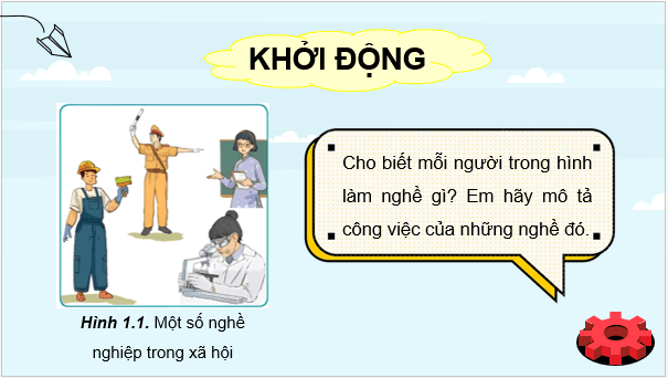Giáo án điện tử Công nghệ 9 Kết nối tri thức Bài 1: Nghề nghiệp trong lĩnh vực kĩ thuật và công nghệ | PPT Công nghệ 9