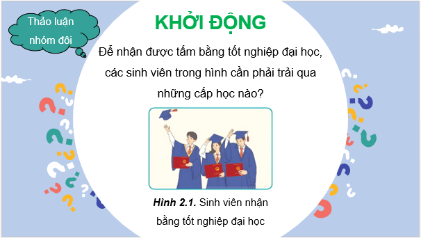 Giáo án điện tử Công nghệ 9 Kết nối tri thức Bài 2: Cơ cấu hệ thống giáo dục quốc dân | PPT Công nghệ 9