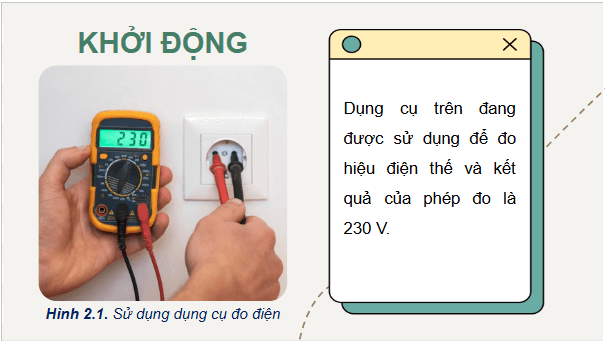 Giáo án điện tử Công nghệ 9 Kết nối tri thức Bài 2: Dụng cụ đo điện cơ bản | PPT Công nghệ 9