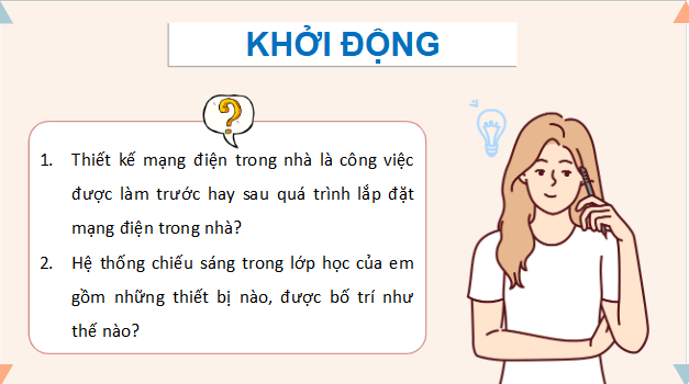 Giáo án điện tử Công nghệ 9 Cánh diều Bài 4: Thiết kế mạng điện trong nhà | PPT Công nghệ 9