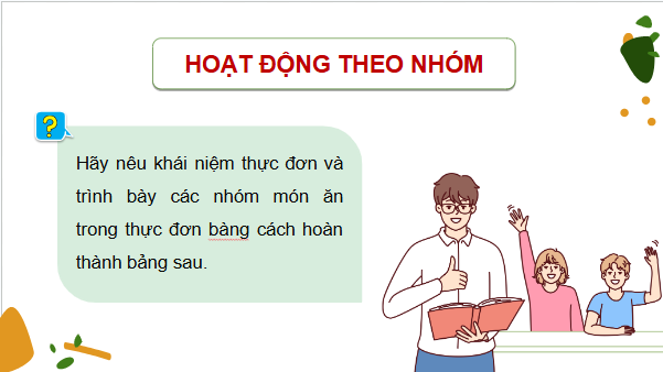 Giáo án điện tử Công nghệ 9 Cánh diều Bài 4: Tính chi phí bữa ăn | PPT Công nghệ 9