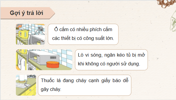 Giáo án điện tử Công nghệ 9 Cánh diều Bài 5: An toàn lao động trong chế biến thực phẩm | PPT Công nghệ 9