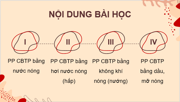 Giáo án điện tử Công nghệ 9 Kết nối tri thức Bài 6: Chế biến thực phẩm có sử dụng nhiệt | PPT Công nghệ 9