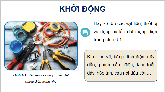 Giáo án điện tử Công nghệ 9 Kết nối tri thức Bài 6: Thực hành: Lắp đặt mạng điện trong nhà | PPT Công nghệ 9