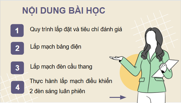 Giáo án điện tử Công nghệ 9 Kết nối tri thức Bài 6: Thực hành: Lắp đặt mạng điện trong nhà | PPT Công nghệ 9