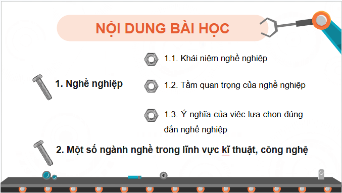 Giáo án điện tử Công nghệ 9 Chân trời sáng tạo Chủ đề 1: Nghề nghiệp trong lĩnh vực kĩ thuật, công nghệ | PPT Công nghệ 9