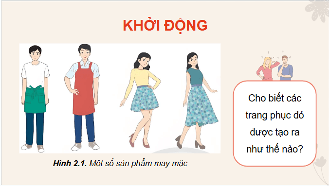 Giáo án điện tử Công nghệ 9 Chân trời sáng tạo Chủ đề 2: Bản vẽ cắt may | PPT Công nghệ 9