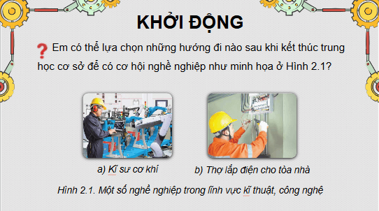 Giáo án điện tử Công nghệ 9 Chân trời sáng tạo Chủ đề 2: Giáo dục kĩ thuật, công nghệ trong hệ thống giáo dục quốc dân | PPT Công nghệ 9