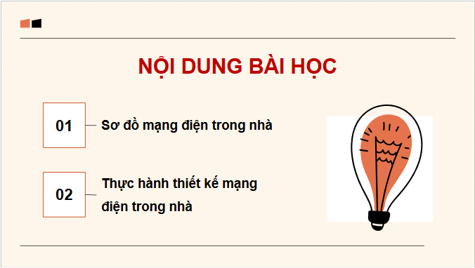 Giáo án điện tử Công nghệ 9 Chân trời sáng tạo Chủ đề 3: Thiết kế mạng điện trong nhà | PPT Công nghệ 9