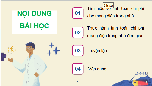 Giáo án điện tử Công nghệ 9 Chân trời sáng tạo Chủ đề 5: Tính toán chi phí cho mạng điện trong nhà đơn giản | PPT Công nghệ 9