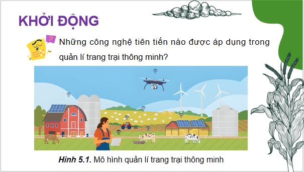 Giáo án điện tử Công nghệ 9 Chân trời sáng tạo Chủ đề 5: Xu thế phát triển của nền nông nghiệp công nghệ cao | PPT Công nghệ 9