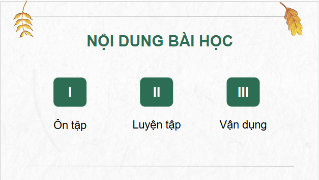 Giáo án điện tử Công nghệ 9 Kết nối tri thức Ôn tập Chương 1 | PPT Công nghệ 9