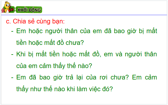 Giáo án điện tử Đạo đức lớp 1 Cánh diều Bài 11: Trả lại của rơi | PPT Đạo đức lớp 1