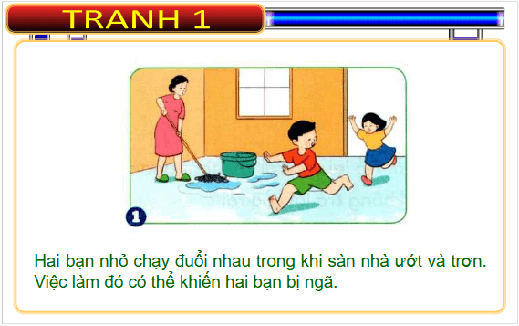 Giáo án điện tử Đạo đức lớp 1 Cánh diều Bài 12: Phòng tránh bị ngã | PPT Đạo đức lớp 1