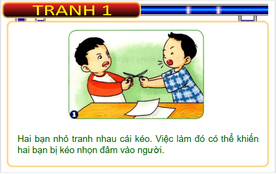 Giáo án điện tử Đạo đức lớp 1 Cánh diều Bài 13: Phòng tránh bị thương do các vật sắc nhọn | PPT Đạo đức lớp 1