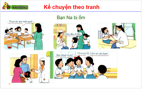 Giáo án điện tử Đạo đức lớp 1 Cánh diều Bài 5: Chăm sóc bản thân khi bị ốm | PPT Đạo đức lớp 1