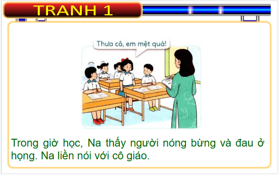 Giáo án điện tử Đạo đức lớp 1 Cánh diều Bài 5: Chăm sóc bản thân khi bị ốm | PPT Đạo đức lớp 1