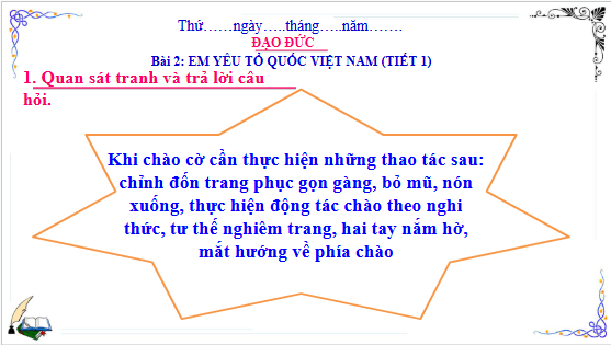 Giáo án điện tử Đạo đức lớp 3 Cánh diều Bài 2: Em yêu tổ quốc Việt Nam | PPT Đạo đức lớp 3