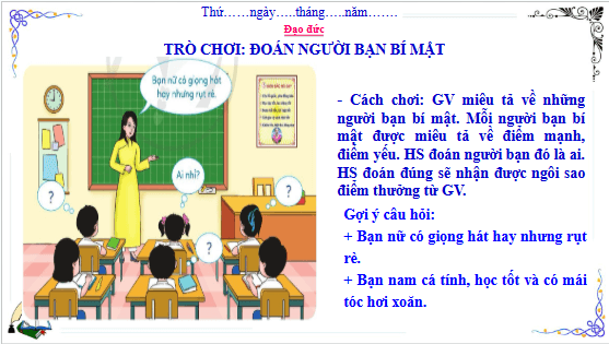 Giáo án điện tử Đạo đức lớp 3 Cánh diều Bài 7: Em khám phá bản thân | PPT Đạo đức lớp 3