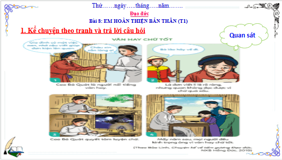 Giáo án điện tử Đạo đức lớp 3 Cánh diều Bài 8: Em hoàn thiện bản thân | PPT Đạo đức lớp 3