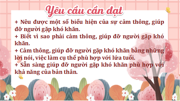 Giáo án điện tử Đạo đức lớp 4 Kết nối tri thức Bài 2: Cảm thông, giúp đỡ người gặp khó khăn | PPT Đạo đức 4