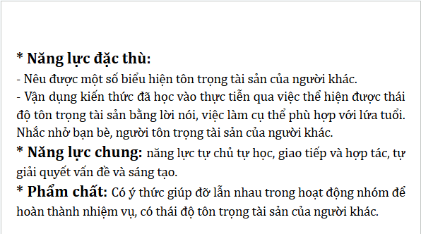 Giáo án điện tử Đạo đức lớp 4 Kết nối tri thức Bài 4: Tôn trọng tài sản của người khác | PPT Đạo đức 4