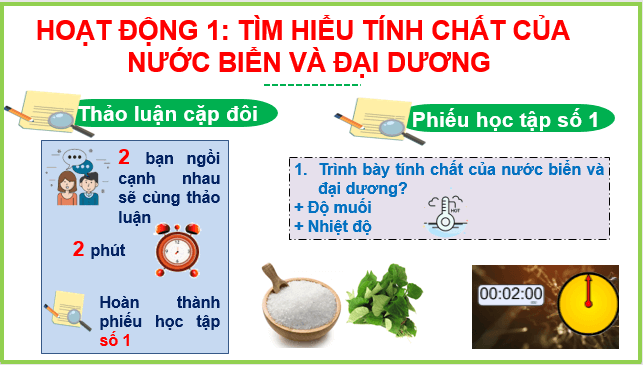 Giáo án điện tử Địa Lí 10 Cánh diều Bài 11: Nước biển và đại dương | PPT Địa 10