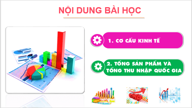 Giáo án điện tử Địa Lí 10 Cánh diều Bài 19: Cơ cấu nền kinh tế, tổng sản phẩm trong nước và tổng thu nhập quốc gia | PPT Địa 10